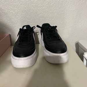 Nike Court Vision Alta Shoes Black/White